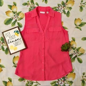 ⬇️FINAL PRICE NY & Co. Sleeveless Buttondown Top